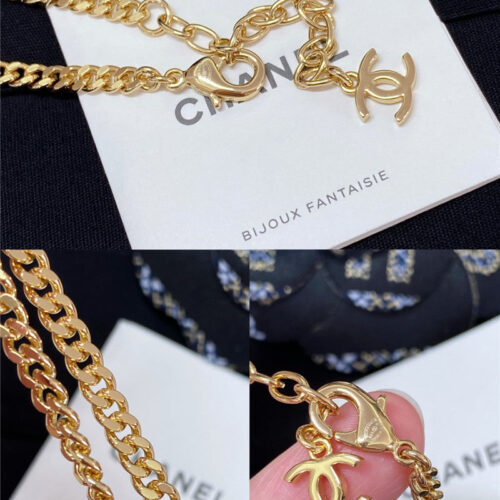 High Quality Luxury Chanel Round Compass Crystal Necklace product detail