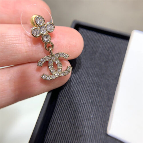 High Quality Luxury Chanel Cross Pendant Earrings product detail