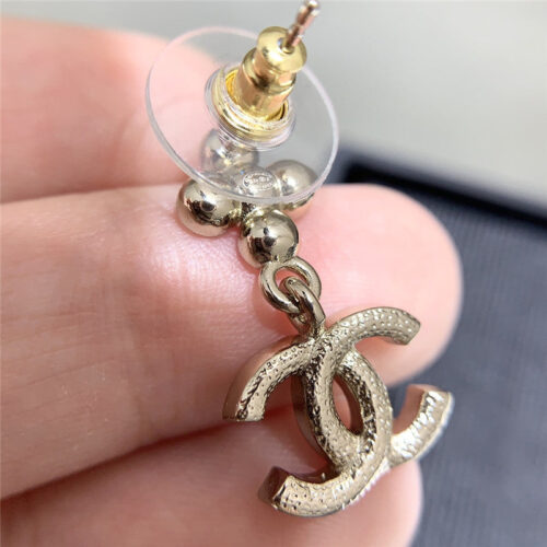 High Quality Luxury Chanel Cross Pendant Earrings product detail