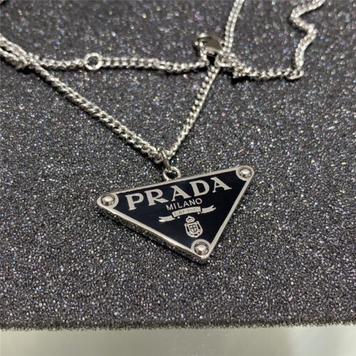High Quality Luxury Prada Triangle Necklace product detail