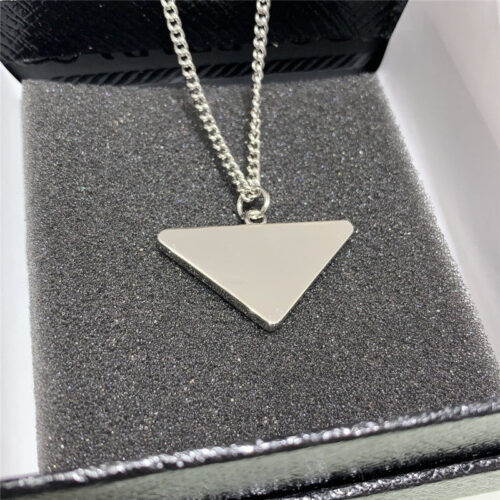 High Quality Luxury Prada Triangle Necklace product detail