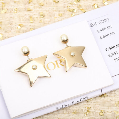 High Quality Luxury Dior Pentagram Earrings alternate view