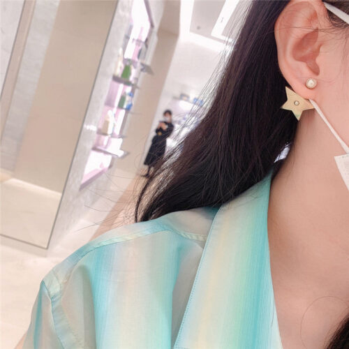 High Quality Luxury Dior Pentagram Earrings product detail