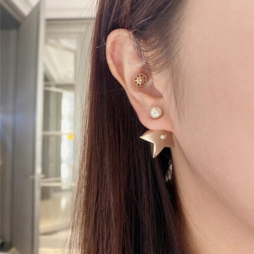 High Quality Luxury Dior Pentagram Earrings product detail