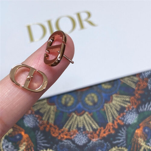 High Quality Luxury Dior Rose Gold Ball Star Earrings product detail