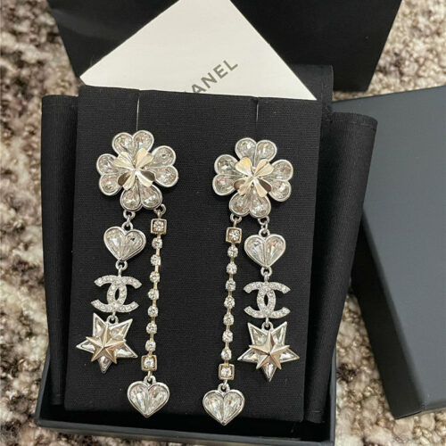 High Quality Luxury Chanel Multi-Element Earrings