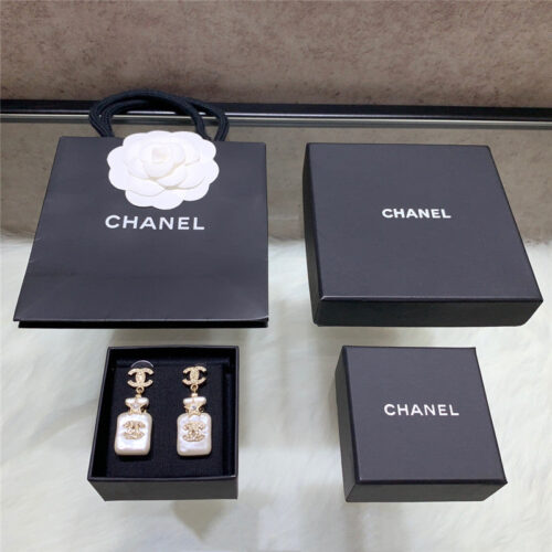 High Quality Luxury Chanel New Perfume Bottle Earrings