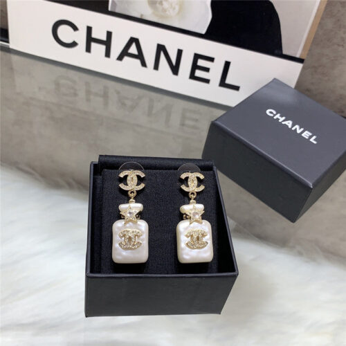 High Quality Luxury Chanel New Perfume Bottle Earrings alternate view