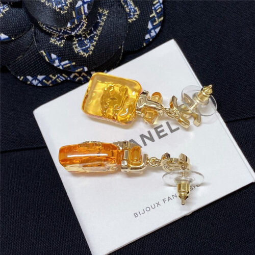 High Quality Luxury Chanel Rock Sugar Perfume Bottle Earrings product detail