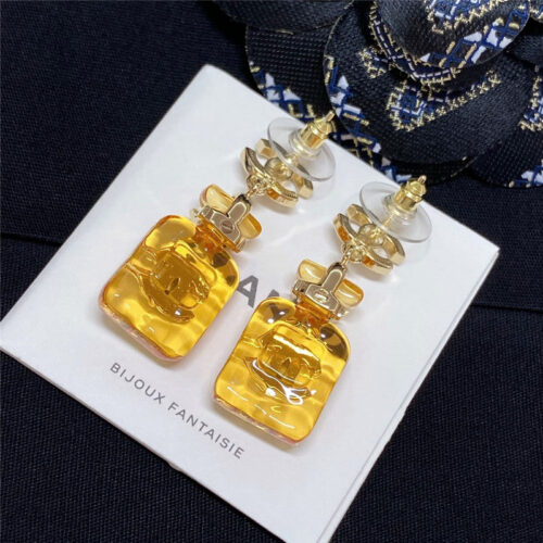 High Quality Luxury Chanel Rock Sugar Perfume Bottle Earrings product detail