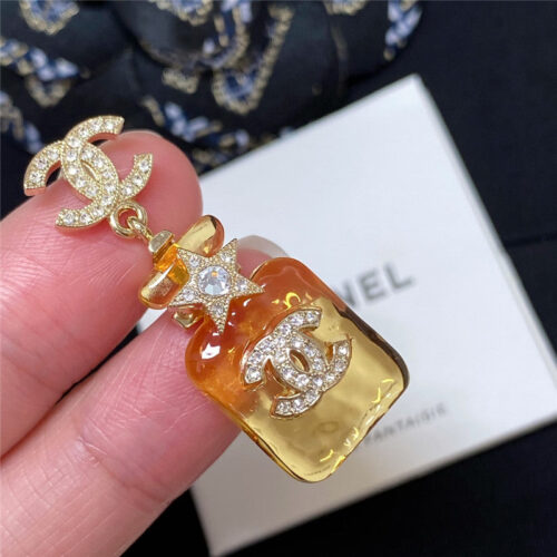 High Quality Luxury Chanel Rock Sugar Perfume Bottle Earrings product detail