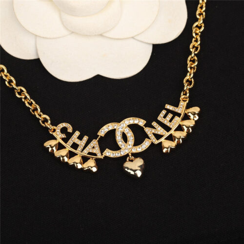 High Quality Luxury Chanel Heart Necklace – Style 50094 alternate view