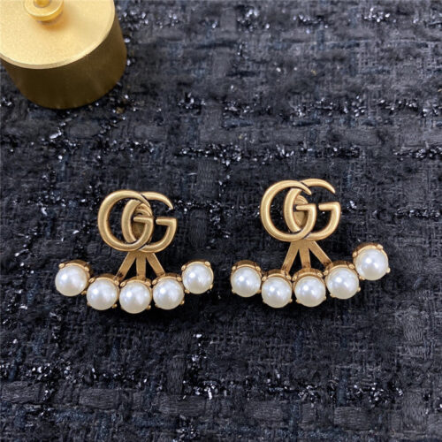 High Quality Luxury Gucci Double G Earrings – Style 50993 alternate view