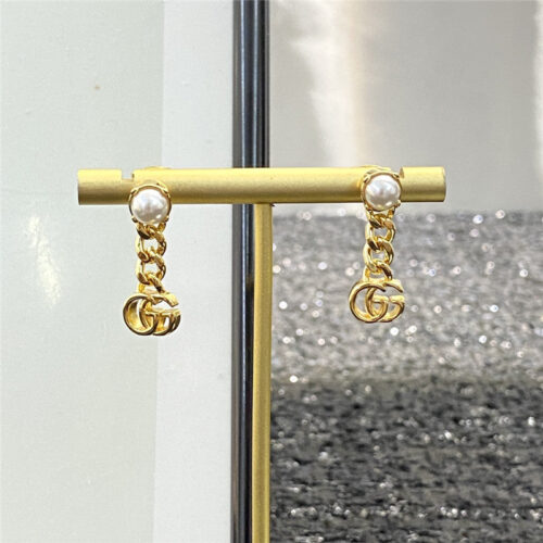 High Quality Luxury Gucci Double G Earrings – Style 50995 alternate view