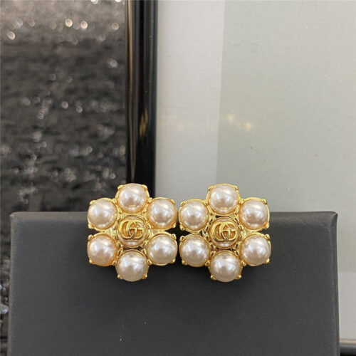 High Quality Luxury Gucci Double G Earrings