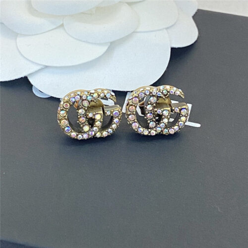 High Quality Luxury Gucci Colorful Diamond Stud Earrings – Style 50983