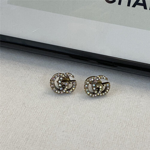 High Quality Luxury Gucci Colorful Diamond Stud Earrings – Style 50983 product detail
