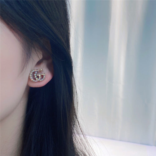 High Quality Luxury Gucci Colorful Diamond Stud Earrings – Style 50983 product detail