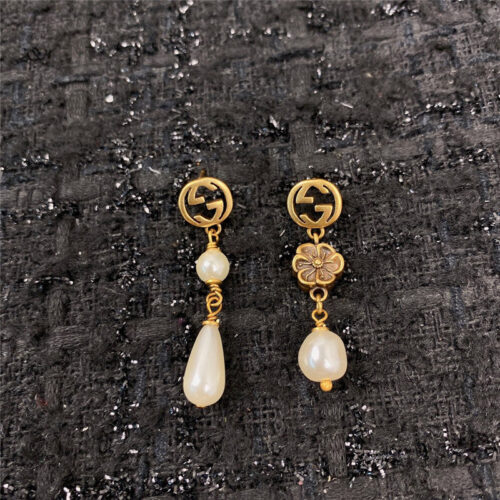 High Quality Luxury Gucci Classic Button Stud Earrings With Diamonds