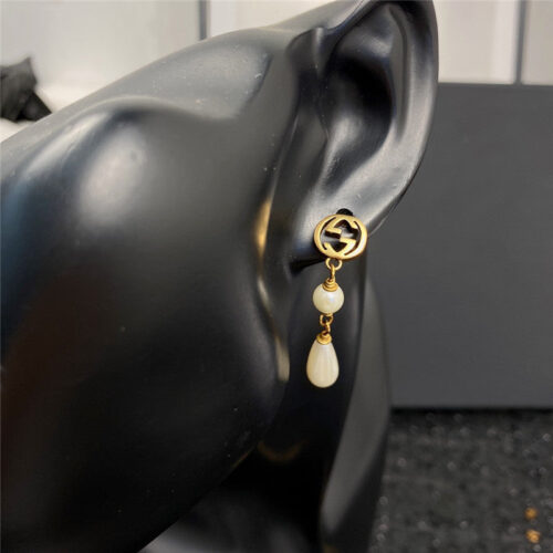 High Quality Luxury Gucci Classic Button Stud Earrings With Diamonds product detail