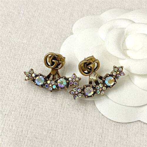 High Quality Luxury Gucci Colorful Diamond Stud Earrings – Style 50985 product detail
