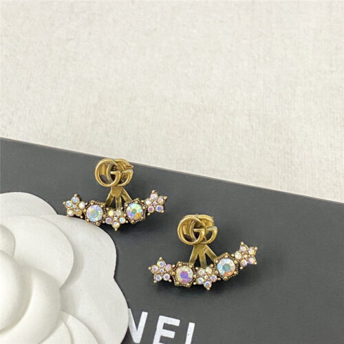 High Quality Luxury Gucci Colorful Diamond Stud Earrings – Style 50985 product detail