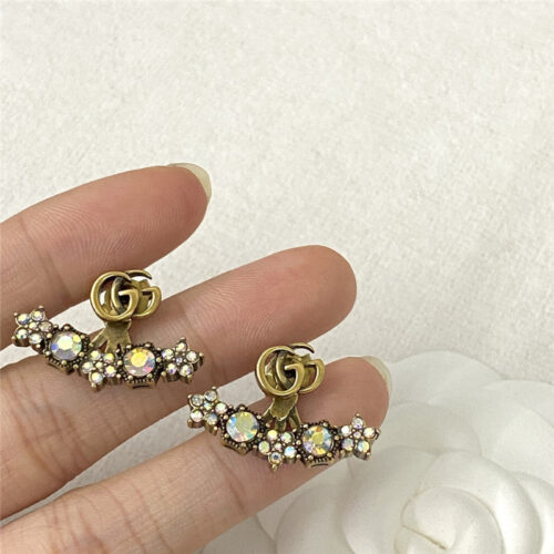 High Quality Luxury Gucci Colorful Diamond Stud Earrings – Style 50985 product detail