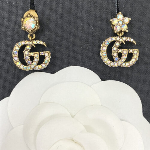High Quality Luxury Gucci Colorful Diamond Stud Earrings product detail