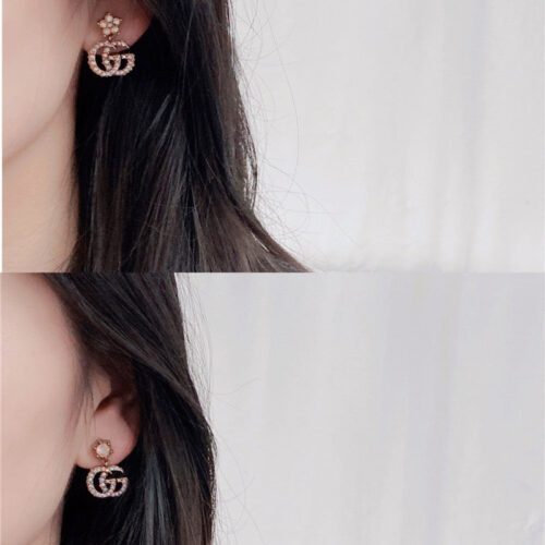 High Quality Luxury Gucci Colorful Diamond Stud Earrings product detail