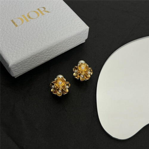 High Quality Luxury Dior Middle Age Earrings – Style 50778
