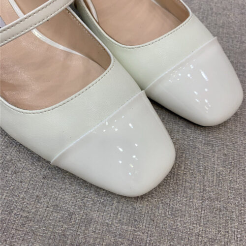 High Quality Luxury Jimmy Choo New Thick Heel Mary Jane Shoes product detail