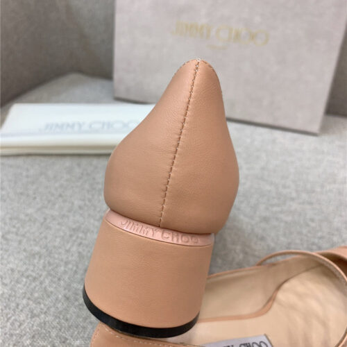 High Quality Luxury Jimmy Choo New Thick Heel Mary Jane Shoes – Style 63415 product detail