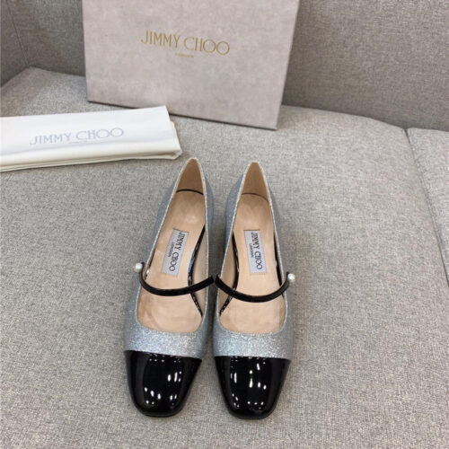 High Quality Luxury Jimmy Choo New Thick Heel Mary Jane Shoes – Style 94487 product detail