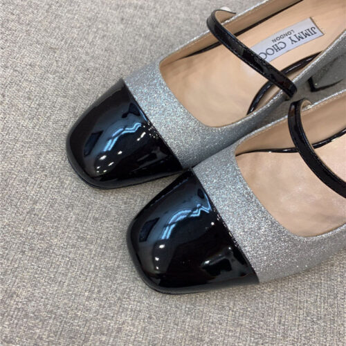 High Quality Luxury Jimmy Choo New Thick Heel Mary Jane Shoes – Style 94487 product detail