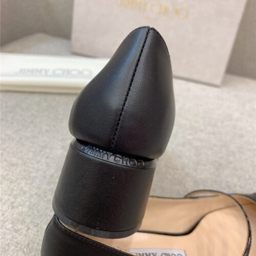 High Quality Luxury Jimmy Choo New Thick Heel Mary Jane Shoes – Style 25559 product detail