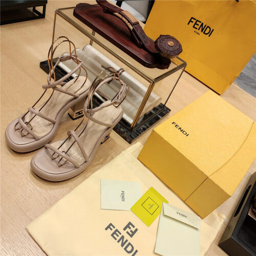 High Quality Luxury Fendi Color Block Haute Couture Sandals – Style 89747 product detail
