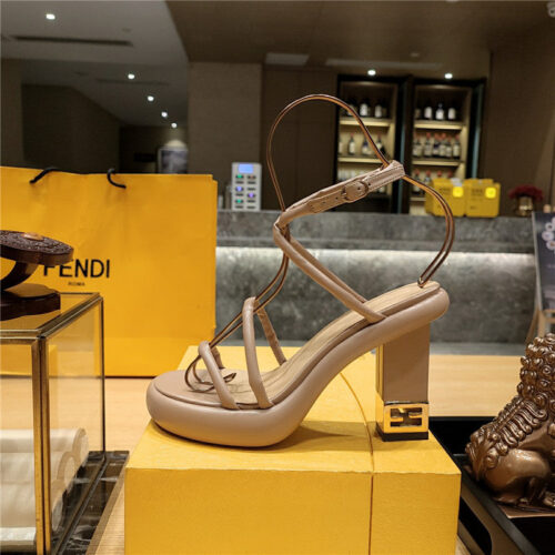 High Quality Luxury Fendi Color Block Haute Couture Sandals – Style 89747 product detail