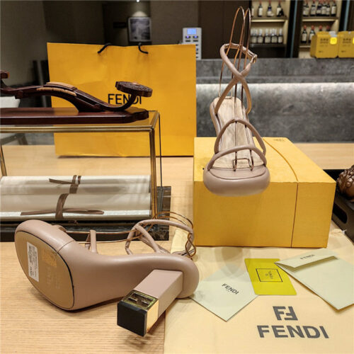 High Quality Luxury Fendi Color Block Haute Couture Sandals – Style 89747 product detail