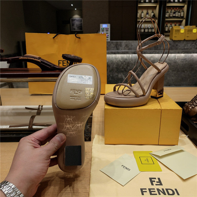 High Quality Luxury Fendi Color Block Haute Couture Sandals – Style 89747 product detail