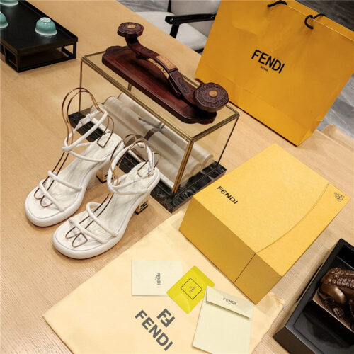 High Quality Luxury Fendi Color Block Haute Couture Sandals alternate view