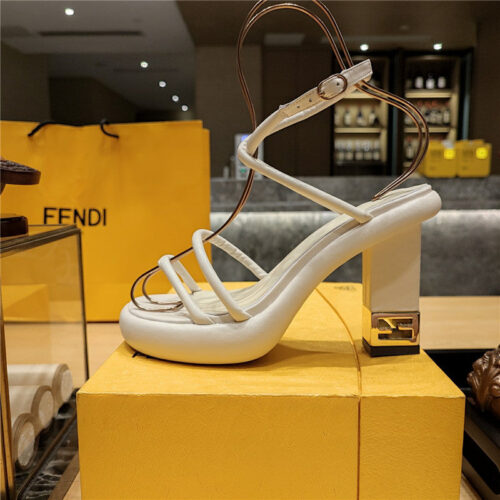 High Quality Luxury Fendi Color Block Haute Couture Sandals product detail