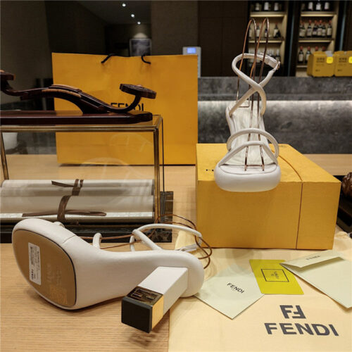 High Quality Luxury Fendi Color Block Haute Couture Sandals product detail