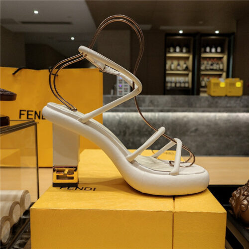High Quality Luxury Fendi Color Block Haute Couture Sandals product detail