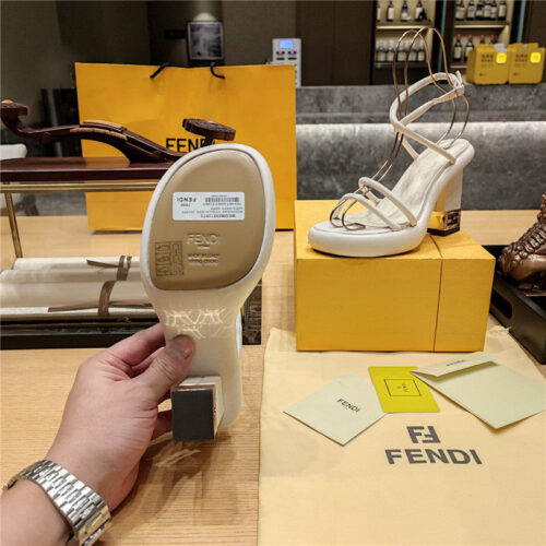 High Quality Luxury Fendi Color Block Haute Couture Sandals product detail