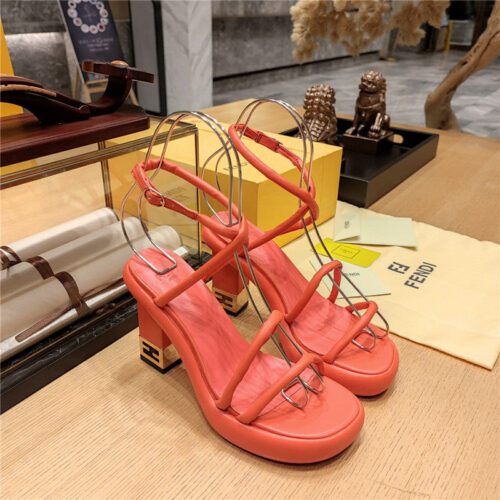 High Quality Luxury Fendi Color Block Haute Couture Sandals – Style 77875