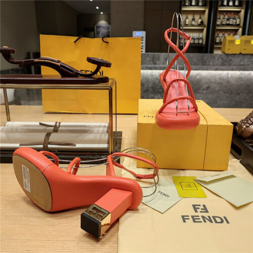 High Quality Luxury Fendi Color Block Haute Couture Sandals – Style 77875 product detail