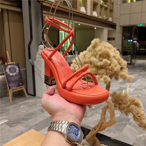 High Quality Luxury Fendi Color Block Haute Couture Sandals – Style 77875 product detail