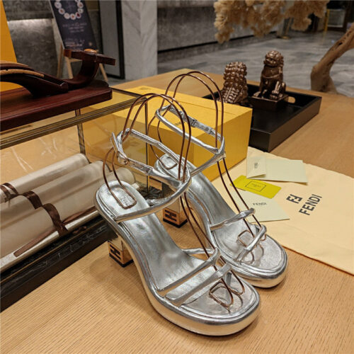 High Quality Luxury Fendi Color Block Haute Couture Sandals – Style 05555