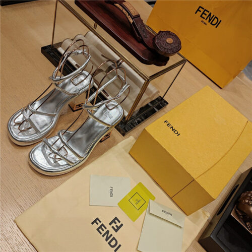 High Quality Luxury Fendi Color Block Haute Couture Sandals – Style 05555 product detail