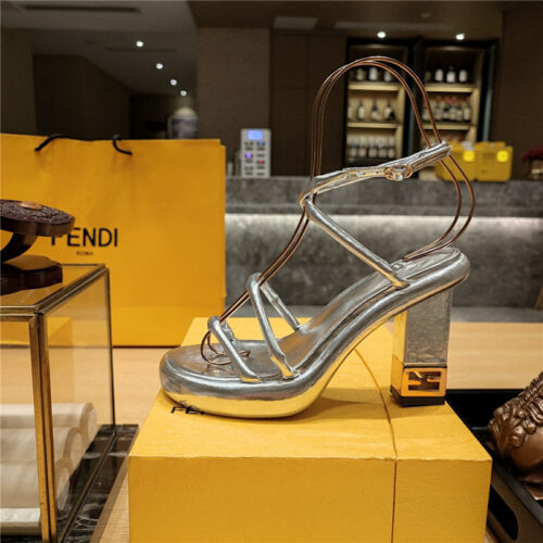 High Quality Luxury Fendi Color Block Haute Couture Sandals – Style 05555 product detail